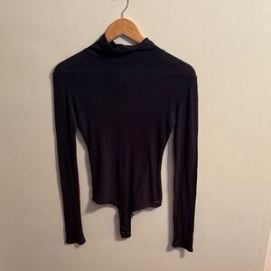 n:PHILANTHROPY Black Long Sleeve Bodysuit